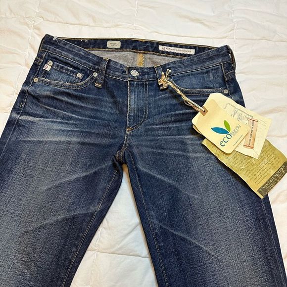 AG Anriano Goldschmied NWT womens Jeans Angel bootcut Dark wash size 26R - Picture 8 of 15